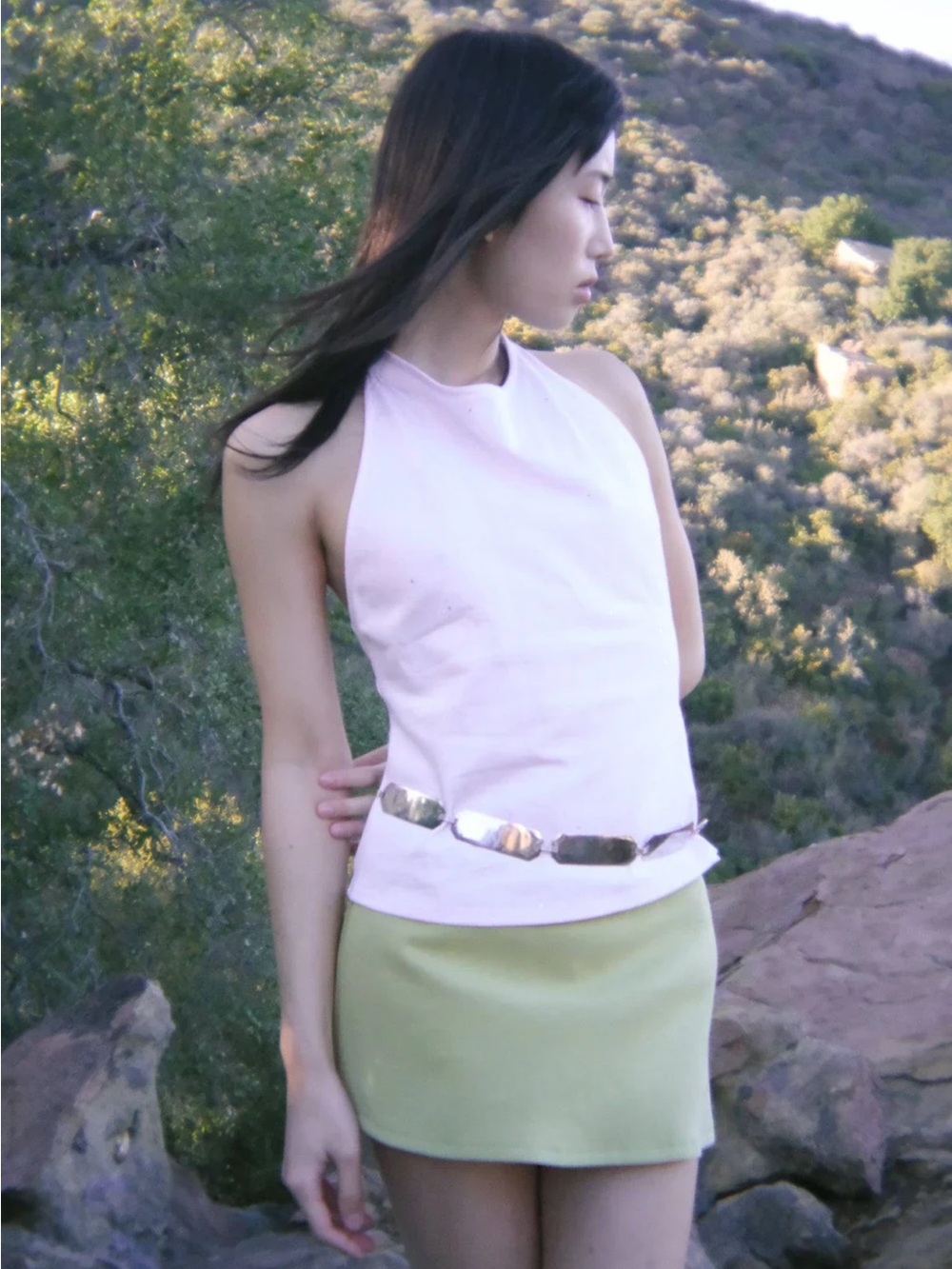 GEEL Aria Mini Skort - Pistachio Green - M